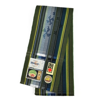 八重山ミンサー 半幅帯 美らさんご｜みんさー工芸館 | hanaito